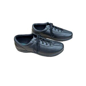 Apex Liv A400W Women's Leather Sneakers Lace Up Shoe Black Sz 12 M